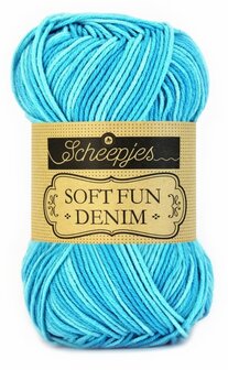 Softfun Denim 500 Turquoise/turquoise clair