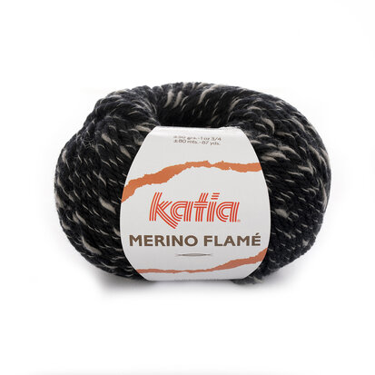 Merino Flamé 112 Gris-Noir