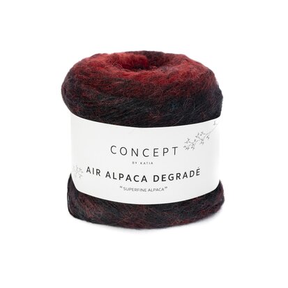 Air Alpaca Degradé 69 Rouge-Noir