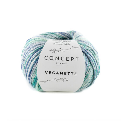 Veganette 107 Mintgroen-lila-parelmoer lichtviolet