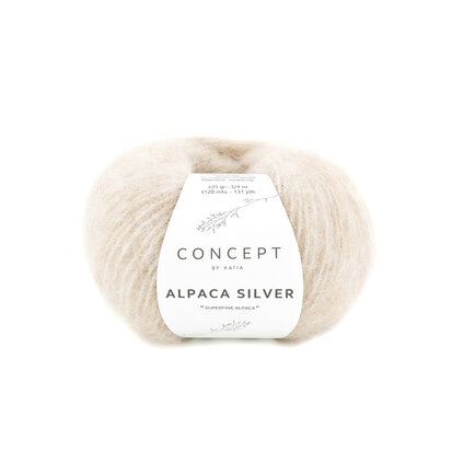 Alpaca Silver 268 Zeer lichtbeige-zilver