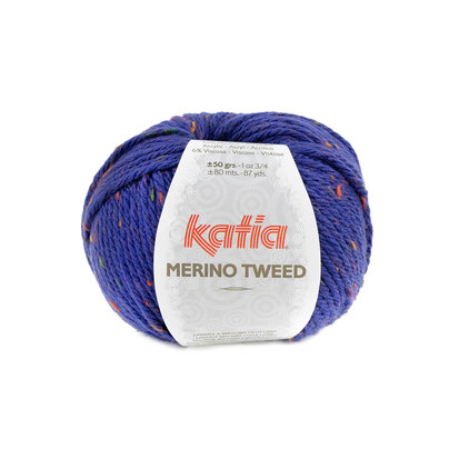 Merino Tweed 414 Nachtblauw