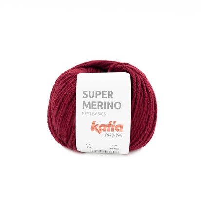 SUPER MERINO 24 GRENAT