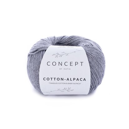 1 bol Cotton-Alpaca 84 Medium grijs