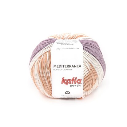 MEDITERRANEA 300 Parelmoer lichtviolet-Reebruin-Oranje