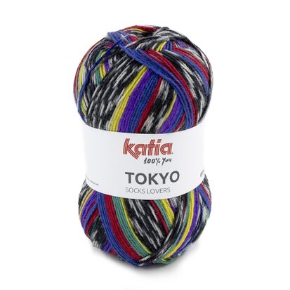 TOKYO SOCKS 85 Rood-geel-groen-blauw