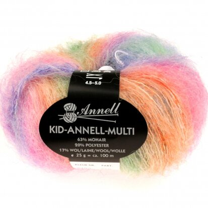 KID-ANNELL-MULTI 3183 Perzik-Fuchsia-Groen-Blauw