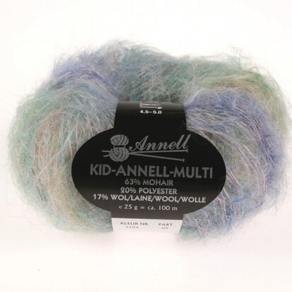 KID-ANNELL-MULTI 3194 Oranje-Mauve-Roze-Groen-Turquoise