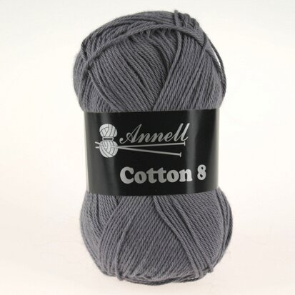 COTTON 8 - 58 DONKERGRIJS