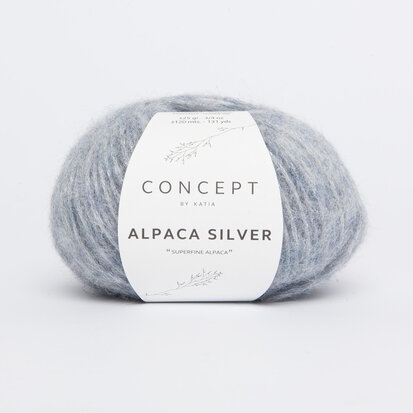 Alpaca Silver 253 Bleu pastel-argent