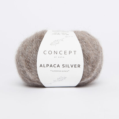 Alpaca Silver 257 Bruin-zilver