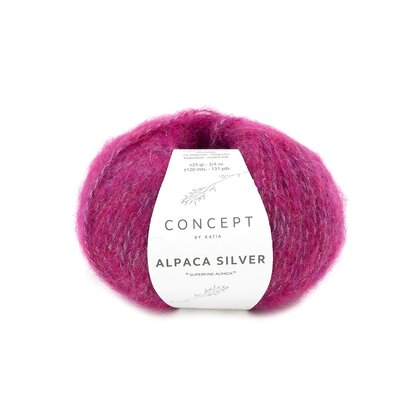 Alpaca Silver 271 Robijnrood-zilver