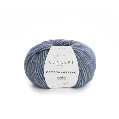 Cotton-Merino 115 Blauw