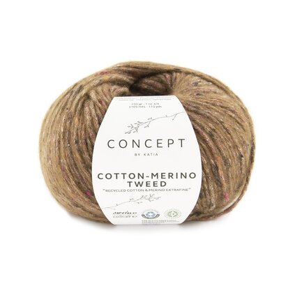 COTTON-MERINO TWEED 505 BRUIN