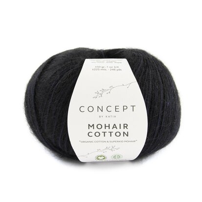 MOHAIR COTTON 82 NOIR