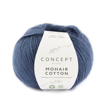 MOHAIR COTTON 83 BLEU SAPHIR