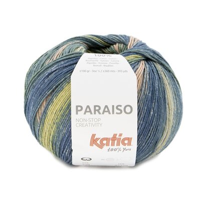 Paraiso 108 Kaki-Saumon clair-Gris-Bleu