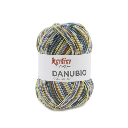 DANUBIO SOCKS 302 Donkergroen-Pistache-Bruin-Blauw