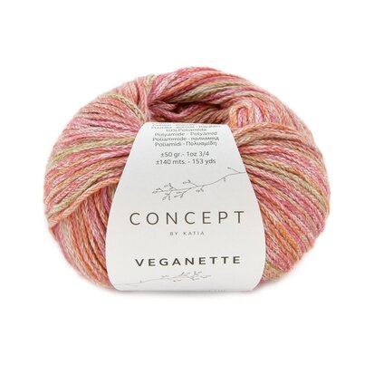 Veganette 111 Fuchsia-Rouille-Moutarde