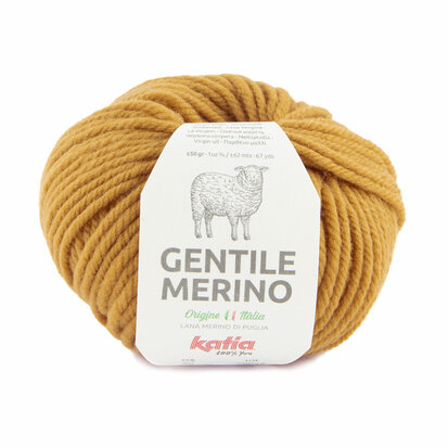 GENTILE MERINO 90 MOUTARDE