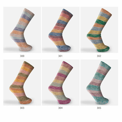 KAISLA SOCKS & MORE 300 BLAUW-BRUIN-GRIJS