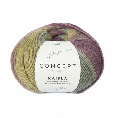 KAISLA SOCKS & MORE 304 PISTACHE-VIOLET PERLE CLAIR-PISTACHE CLAIR