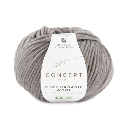 PURE ORGANIC WOOL 61 BEIGEGRIJS