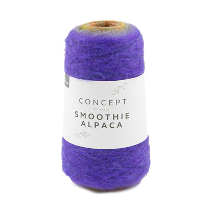 SMOOTHIE ALPACA 303  Lila-Grijs-Geel