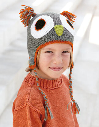 Kid's Cap Owl 73 Grijs