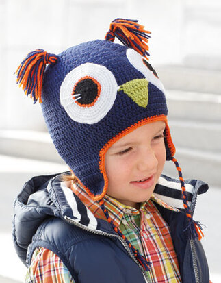 Kid's Cap Owl 74 Bleu