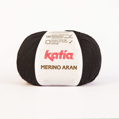 MERINO ARAN 02 Noir