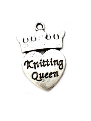 Bedeltje "Knitting Queen"