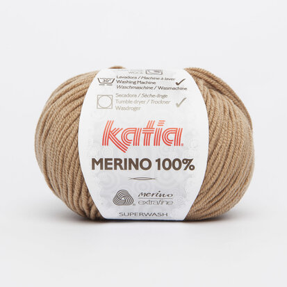 Merino 100 % - 65 Camel