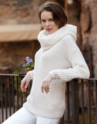 MERINO ARAN 02 Zwart