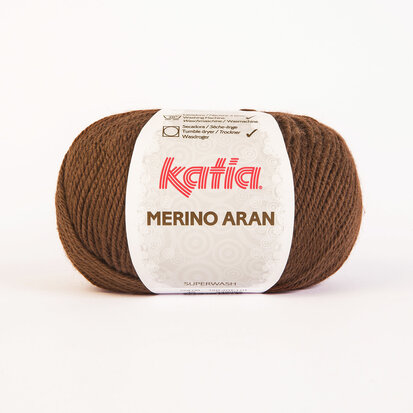 MERINO ARAN 46 Donkerbruin