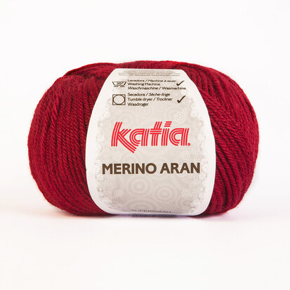 MERINO ARAN 51 Licht wijnrood