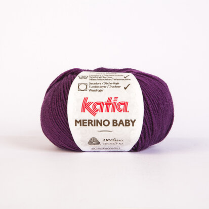 Merino Baby 48 Donkerlila