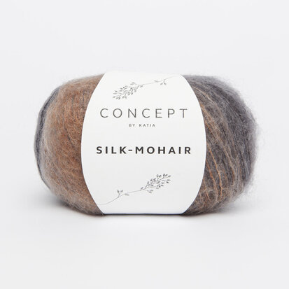 Silk Mohair 714 Noir-Camel-Gris-Beige