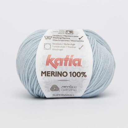 Merino 100 % - 67 Hemelsblauw