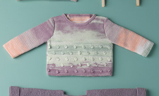 Peques Plus 54 Lila/lichtgroen/beige