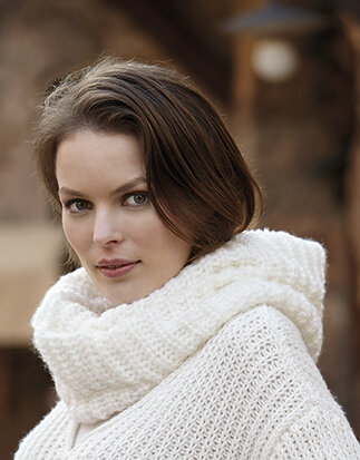 Merino Aran/Sport - Colsjaal voor dames