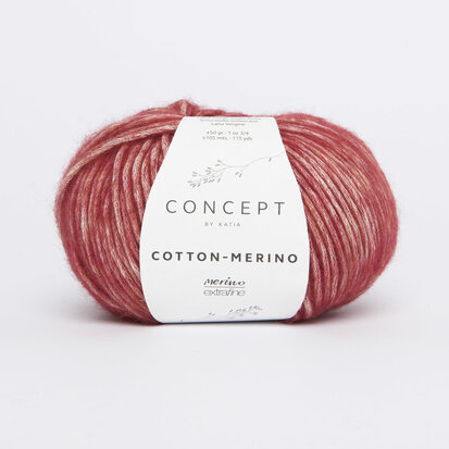 Cotton-Merino 125 Wijnrood