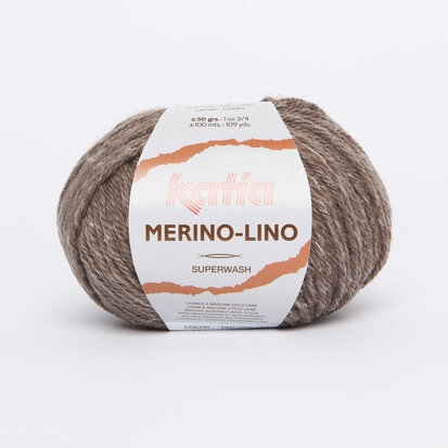 5 bollen Merino-Lino 502 Reebruin