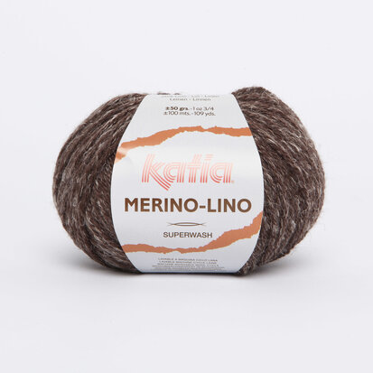 18 pelotes Merino-Lino 503 Marron