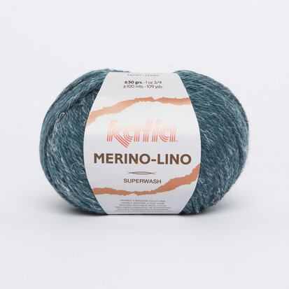 3 bollen Merino-Lino 514 Groenblauw