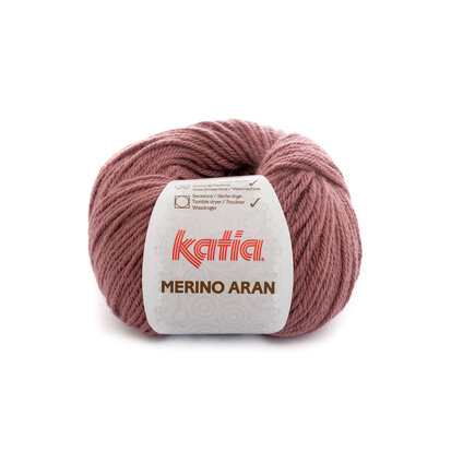 MERINO ARAN 84 Donkerroze