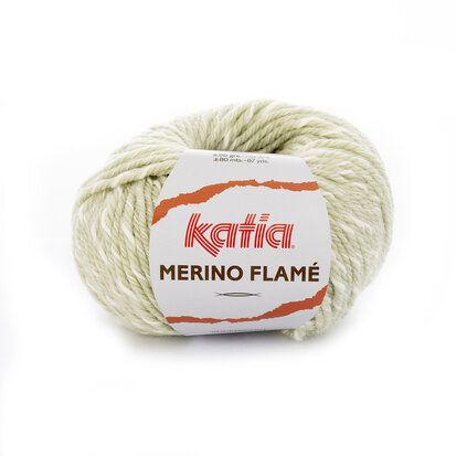 Merino Flamé 104 Lichtgroen-Ecru