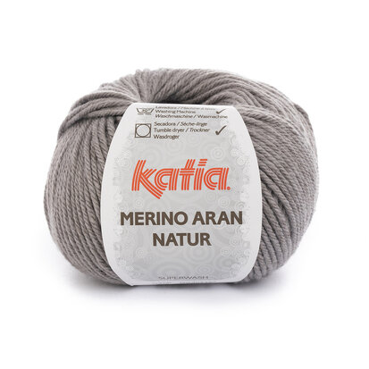 Merino Aran Natur 306 Muisgrijs