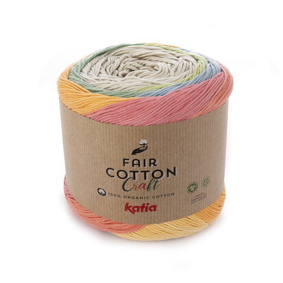 Fair Cotton Craft 503 Beige-pistache-vert-bleu-jaune-orange-corail-rouge