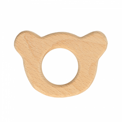 Anneau de dentition en bois - Ours